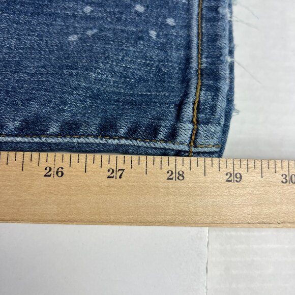 Judy Blue Jeans Womens 32x28* Boyfriend Mid Rise Blue Faded Stretch Denim Tag 30 - Picture 12 of 16